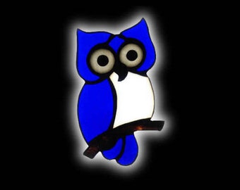 Stained Glass OWL Suncatcher