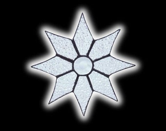 Stained Glass Sparkle Star Suncatcher