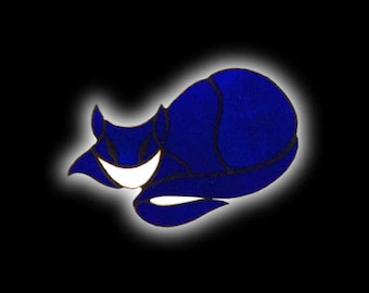 Stained Glass Cheshire Cat Suncatcher