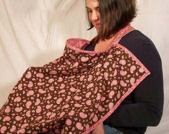 Lined Nursing Cover and Burp Cloth PDF Sewing Pattern/ Jug Jacket Pattern