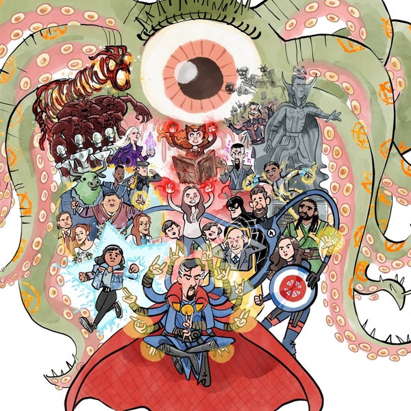 Doctor Strange in the Multiverse of Madness Inspired Art Print