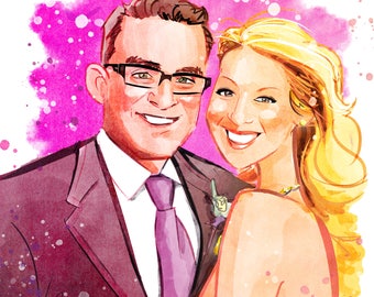 Aangepaste paren portret