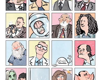 Even More Faces from &quot;I Think You Should Leave&quot; Print