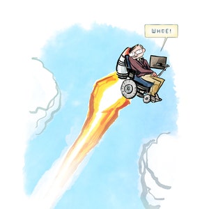 Stephen Hawking Print