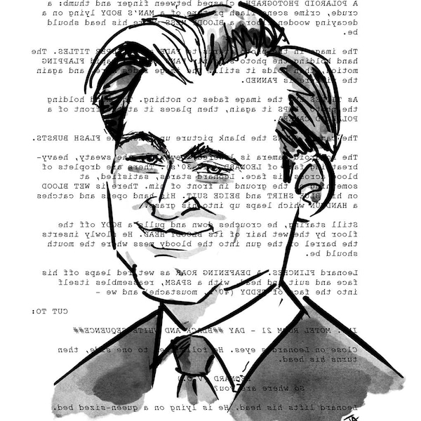 Retrato del guion de Christopher Nolan (Memento al revés)