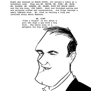 Quentin Tarantino Guión Retrato (Reservoir Dogs)