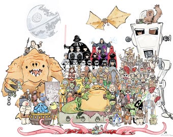 Return of the Jedi Class Portrait Illustration