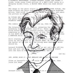 May include: A black and white film still from a movie scene. A man in a suit is looking at the camera with a serious expression. He is holding a gun in his hand. The text "CUT TO:" is visible at the bottom of the image.