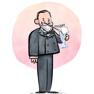 Louis Pasteur and Milkshake Print