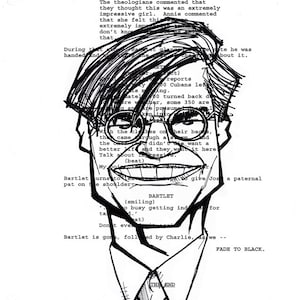Aaron Sorkin Screenplay Portrait (The West Wing)