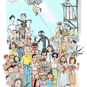 Asteroid City Illustration Wes Anderson Print