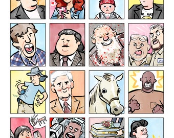 I Still Think You Should Leave - More Faces from ITYSL Print