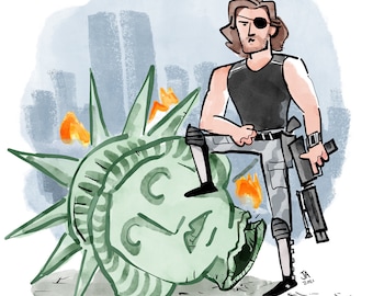 Escape from New York Inspired Print