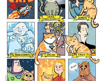 Space Cats Illustration