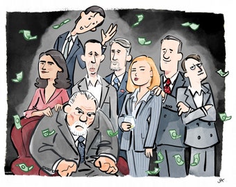 Succession - The Roy Family Portrait Art Print