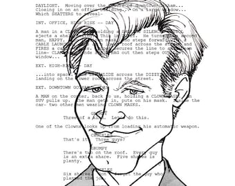 Christopher Nolan Screenplay Portrait (The Dark Knight)