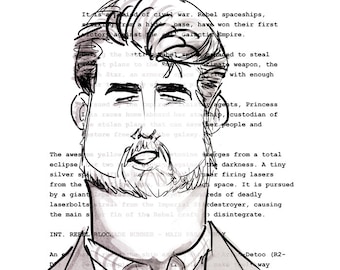 George Lucas Screenplay Portrait (Star Wars)