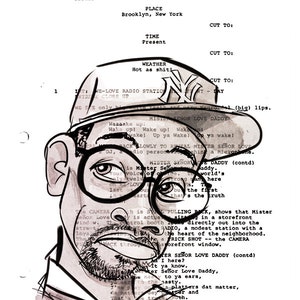 Spike Lee Screenplay Portrait (Do the Right Thing)
