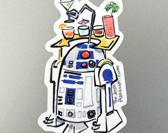 R2-D2 Bartender Sticker