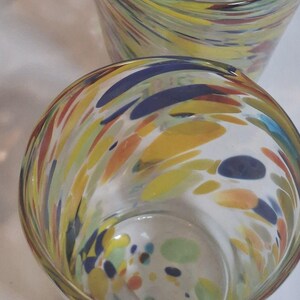 Retired ANTHROPOLOGIE #12967123 Artisan Fiesta Blown Glass Set Of 8 image 7