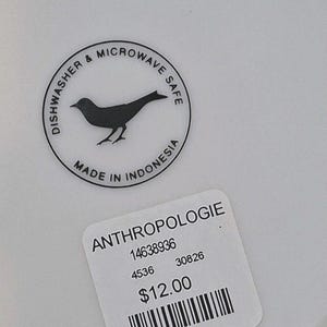 ANTHROPOLOGIE Folk Art Teal Green Artisan Designed Plate 8" #14638963 Qty 4 Ret image 4