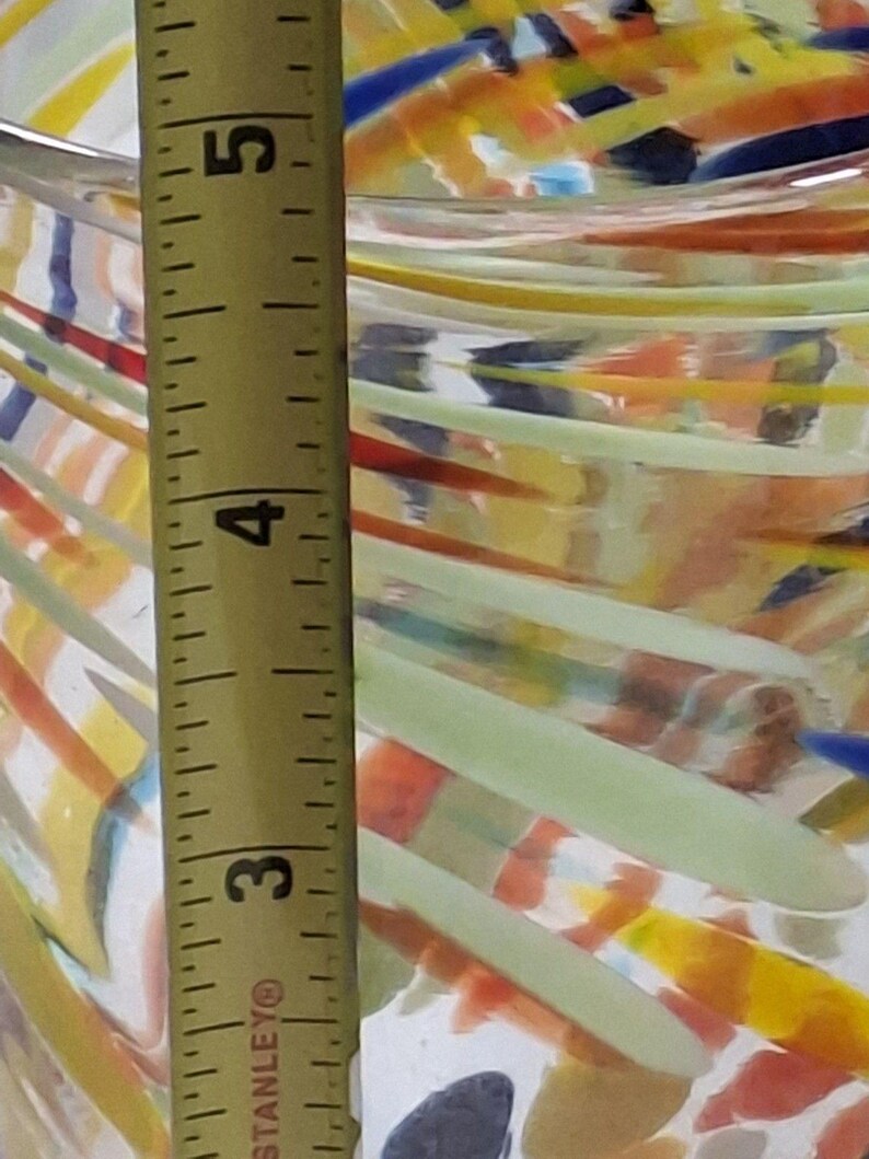 Retired ANTHROPOLOGIE #12967123 Artisan Fiesta Blown Glass Set Of 8 image 12