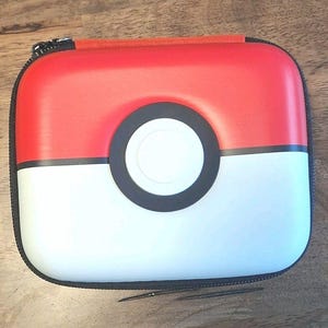POKEMON CARD CASE 6x4.5x2.5"  Zippered Hard Shell Storage Carrying Box New
