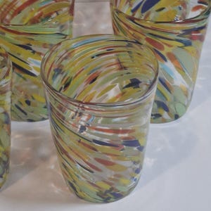 Retired ANTHROPOLOGIE #12967123 Artisan Fiesta Blown Glass Set Of 8 image 8