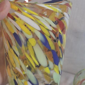 Retired ANTHROPOLOGIE #12967123 Artisan Fiesta Blown Glass Set Of 8 image 6