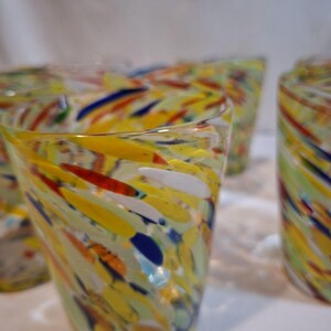 Retired ANTHROPOLOGIE #12967123 Artisan Fiesta Blown Glass Set Of 8 image 11