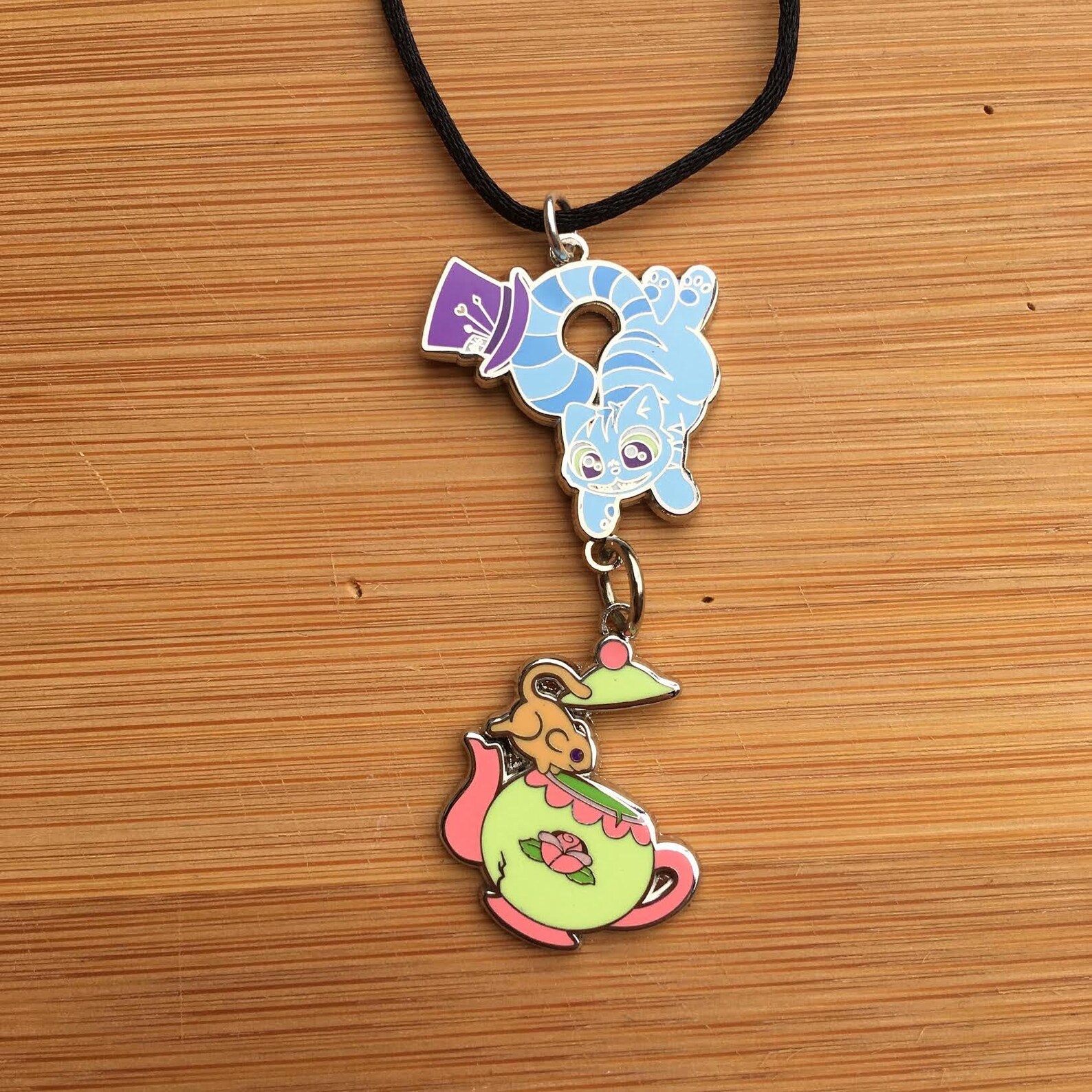 Cheshire Cat Necklace Etsy