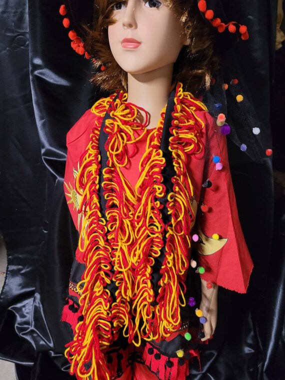 Kids Girls Dani Dennison Halloween Costume – Witch Cosplay Dress Suit With Hat (XX-Large) - View #6