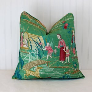 Schumacher Yangtze River Pillow Cover, Lumbar, Bolster Pillow - Etsy