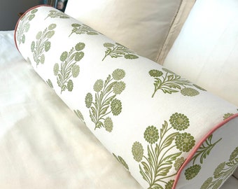 One or Both Sides -  Foxcroft Celery by Stout Pillow Cover or Bolster Pillow