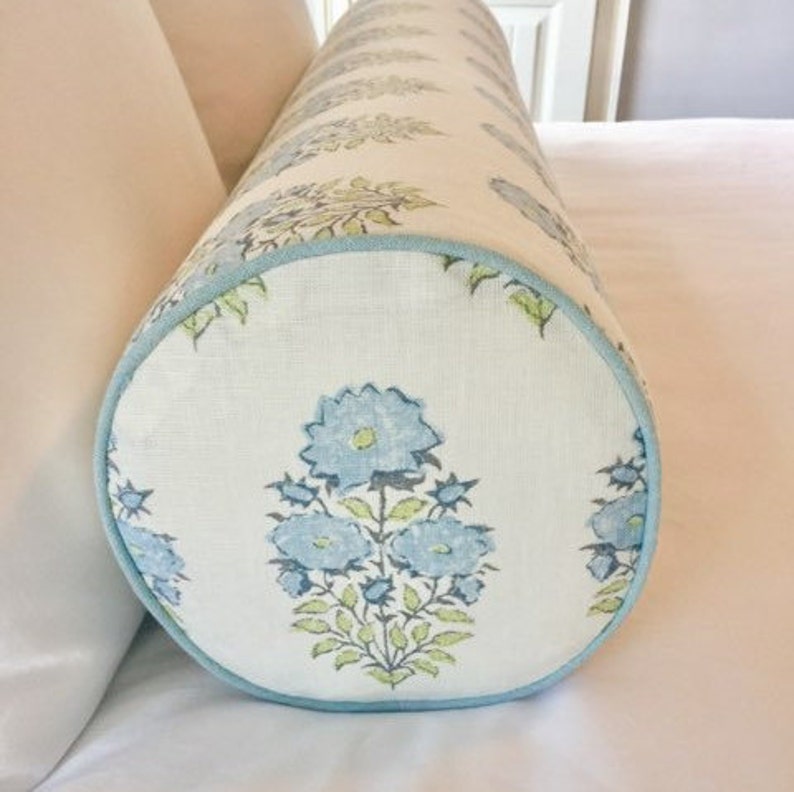Mughal Flower Monsoon by Lisa Fine bolster pillow or pillow Etsy