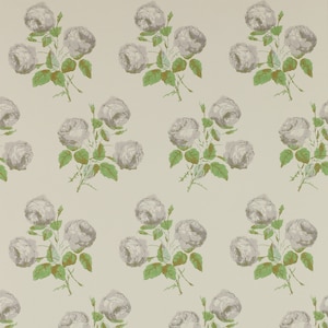Bowood Wallpaper by Cowtan and Tout by the double roll green/grey; pink/grey; blue/grey; silver/leaf or pink/leaf