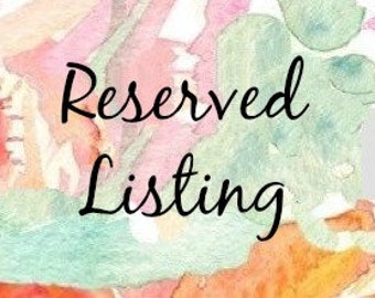 RESERVED Listing for Amanda M