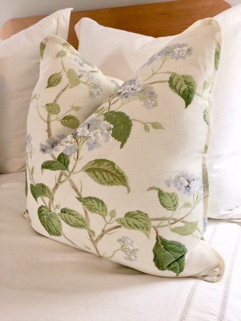 ONE Cowtan and Tout Summerby Pillow Cover or Bolster Pillow Linen or Chintz Blue/Green/Pink