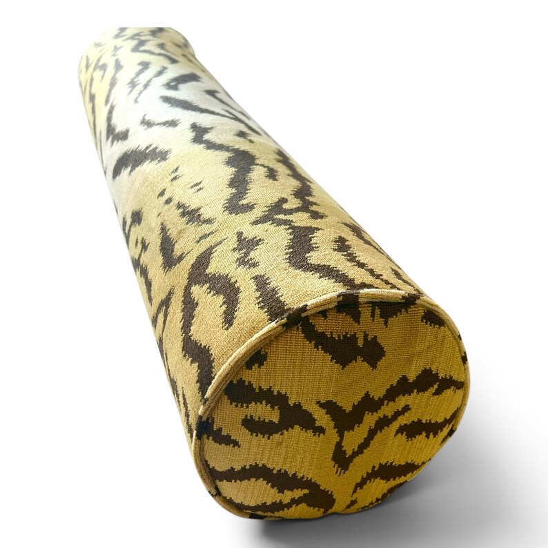 Scalamandre Tigre Velvet Pillow Cover, lumbar, bolster pillow image 4