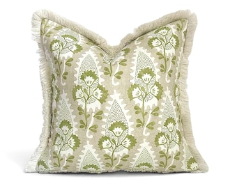 Anna French Cornwall Spring Green Pillow 16x16