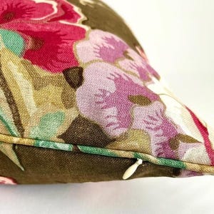 Schumacher Bermuda Blossoms Pillow Cover, Lumbar, Bolster pillow image 3