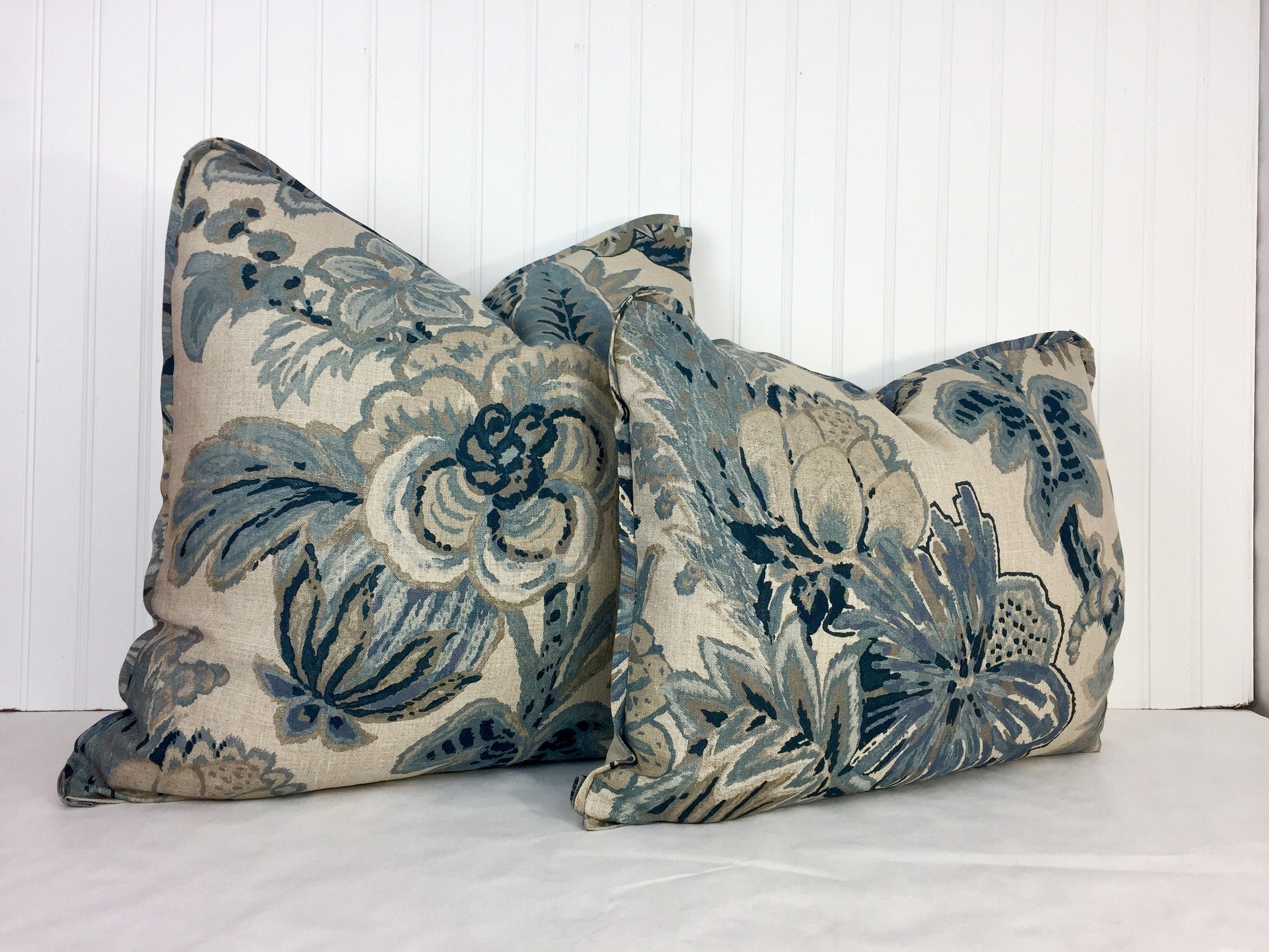 ONE Thibaut Ming Trail redgreennavylight bluegreyEggplant Pillow Cover