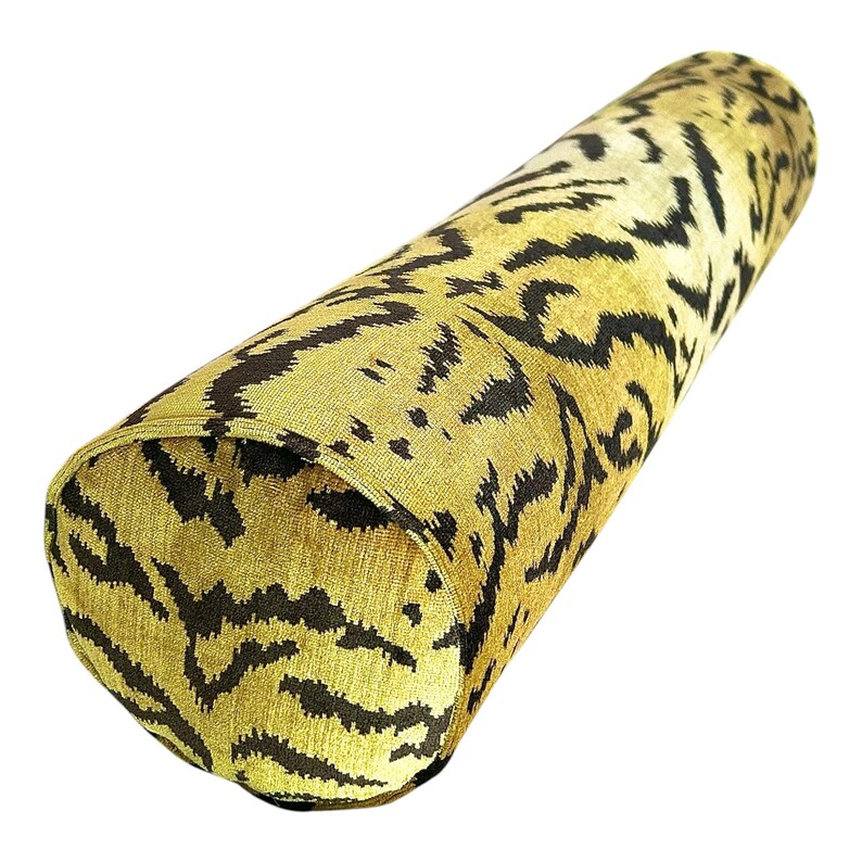 Scalamandre Tigre Velvet Pillow Cover, lumbar, bolster pillow image 3