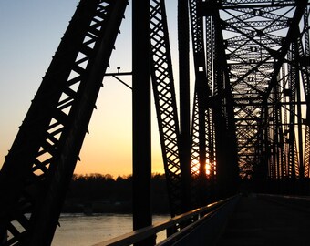 Chain of Rocks at Sunset