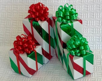 Tall or Short Candy Cane Stripe Package