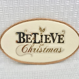 Dollhouse Wall Art "Believe in Christmas"