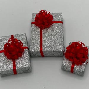 Sparkly Silver Paper Packages - Etsy