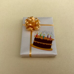 Birthday Cake Package w Gold Bow