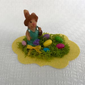 Boy Bunny w Basket Centerpiece