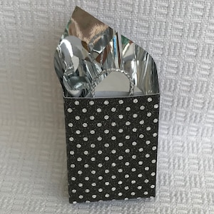 Red Glitter Heart Miniature Gift Bag image 5